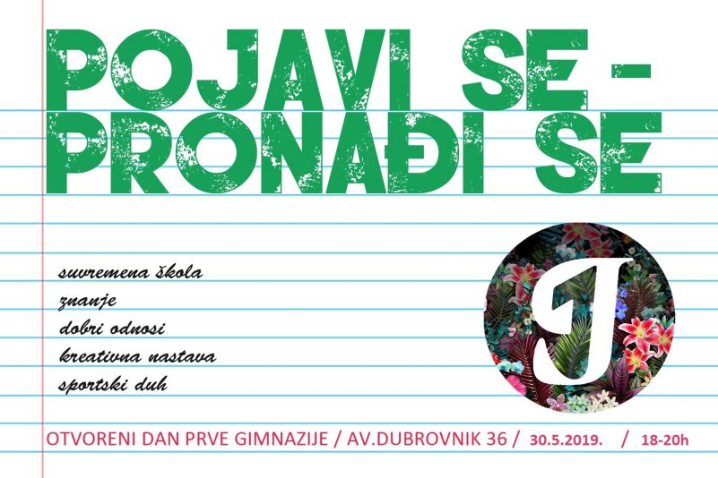 OTVORENI DAN I. GIMNAZIJE – 30. 5. 2019.