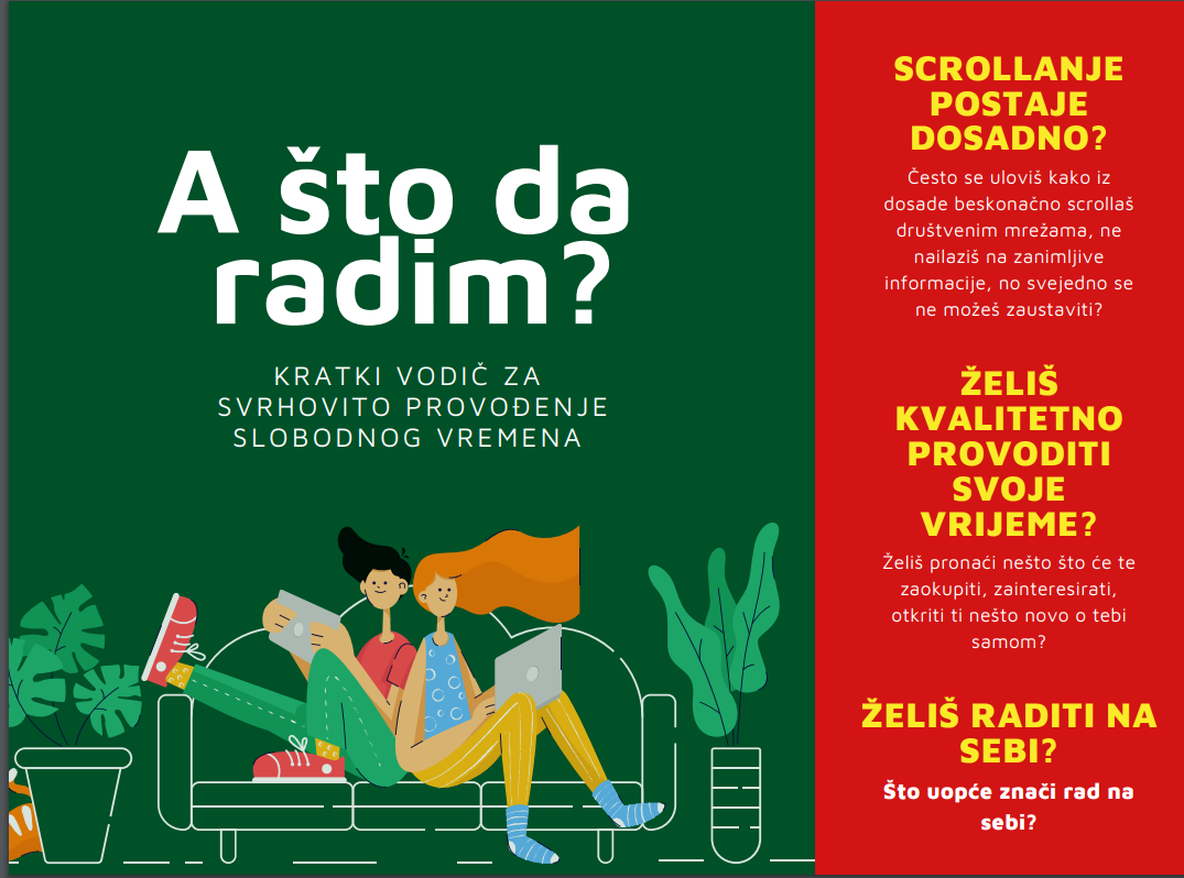 Vodič za svrhovito provođenje slobodnog vremena- brošura za mlade