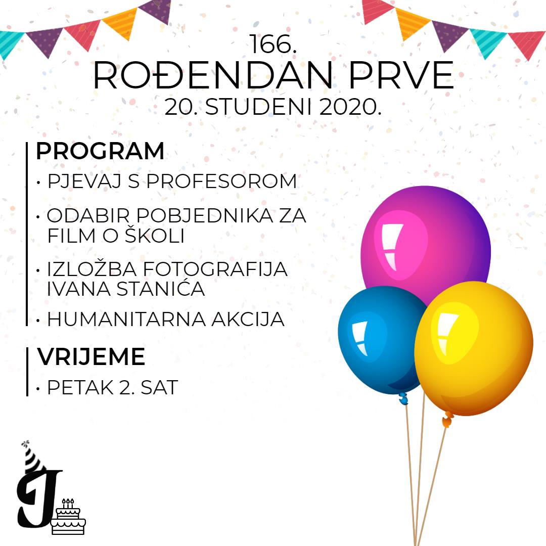 Prva slavi 166. rođendan virtualno!