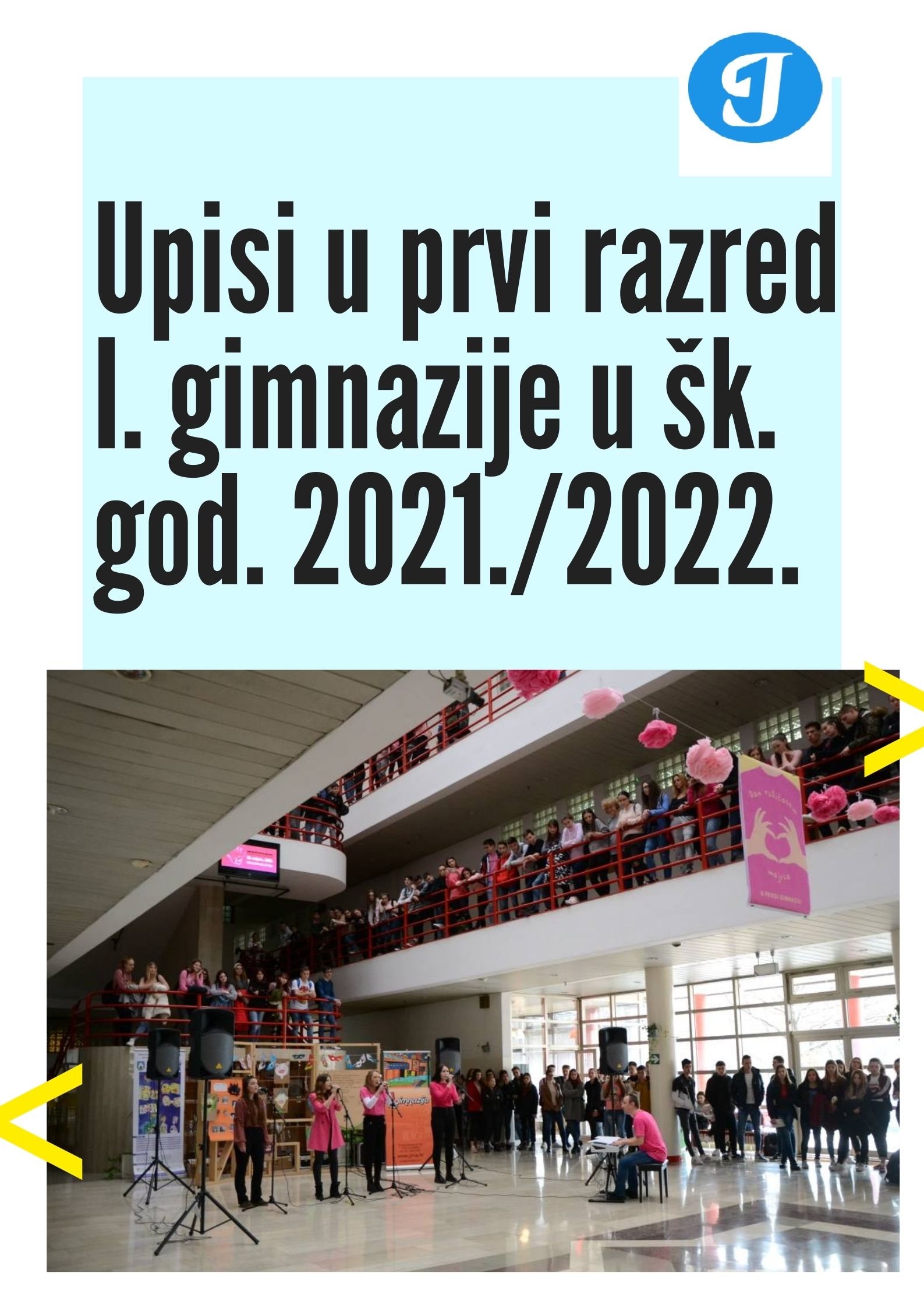 Upisi u 1. razred I. gimnazije u školskoj godini 2021./2022.