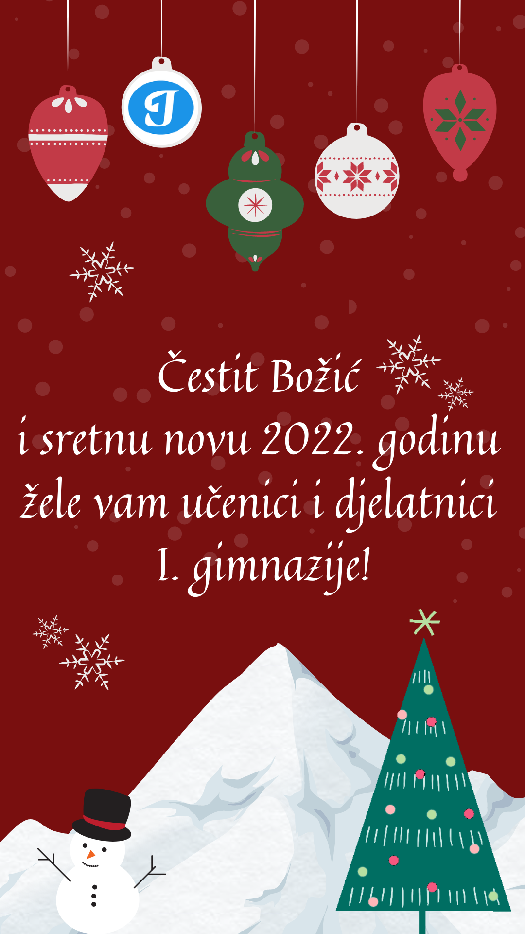 Sretan Božić i Novu godinu želi vam Prva!