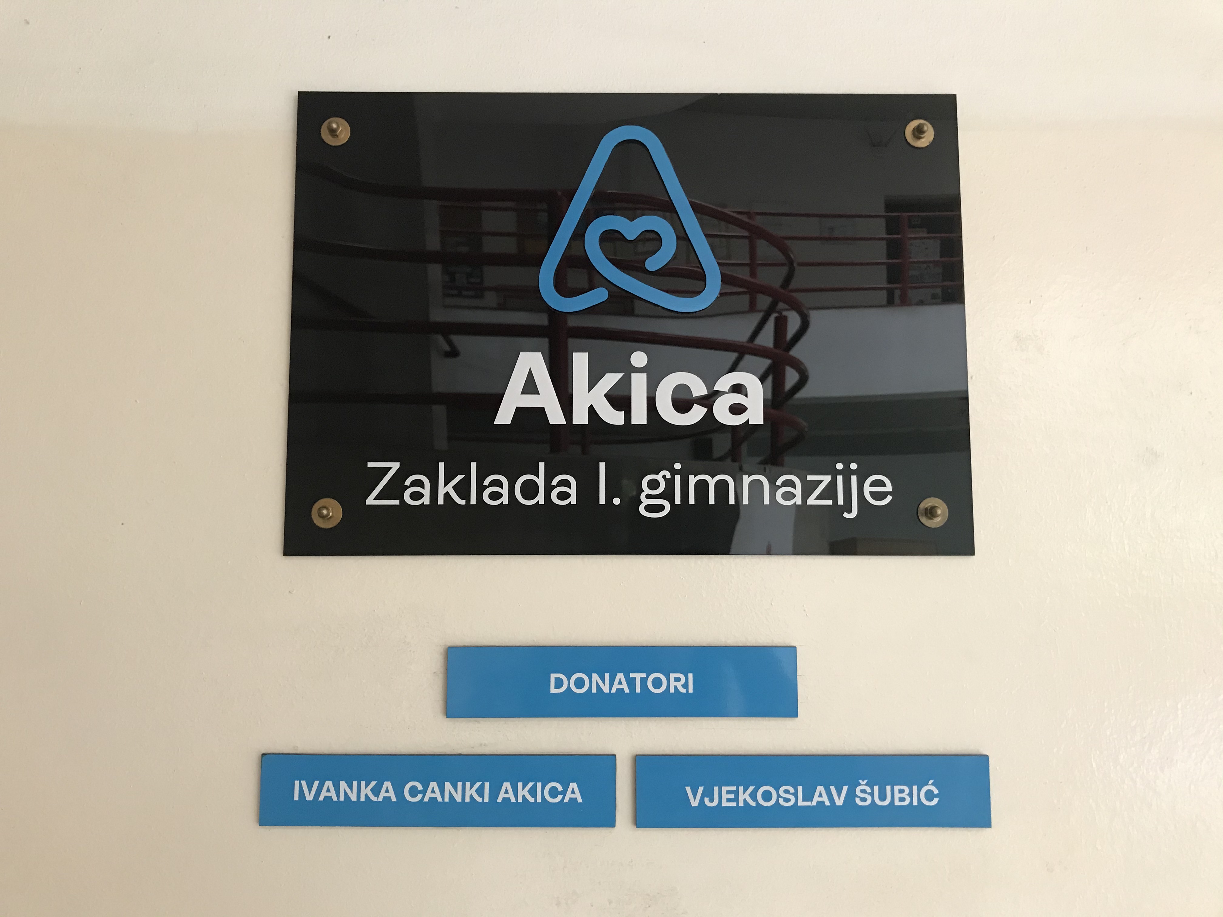 NOVI DONATOR ZAKLADE I. GIMNAZIJE AKICA