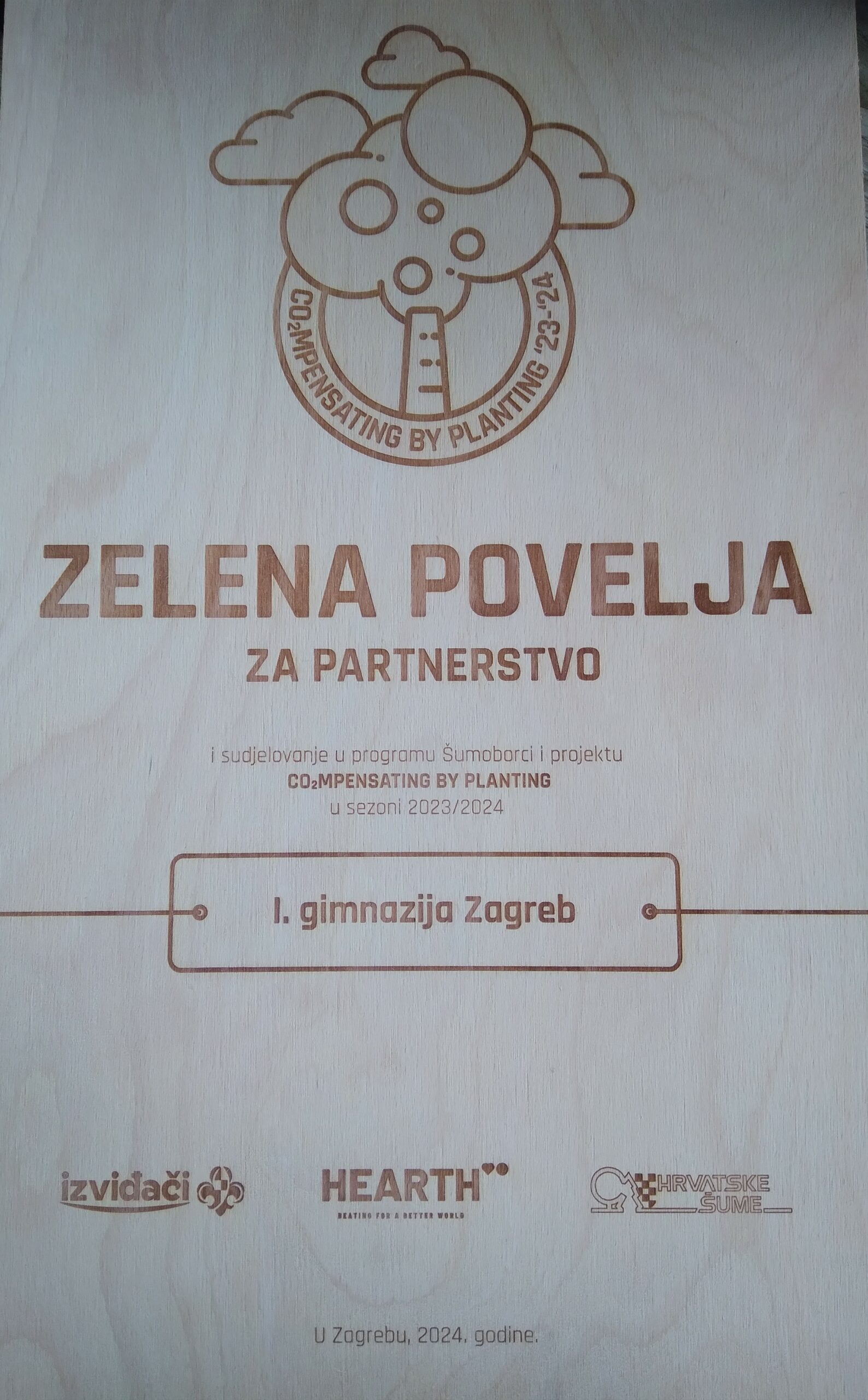 Šumoborci/ke I. gimnazije osvojili Zelenu povelju