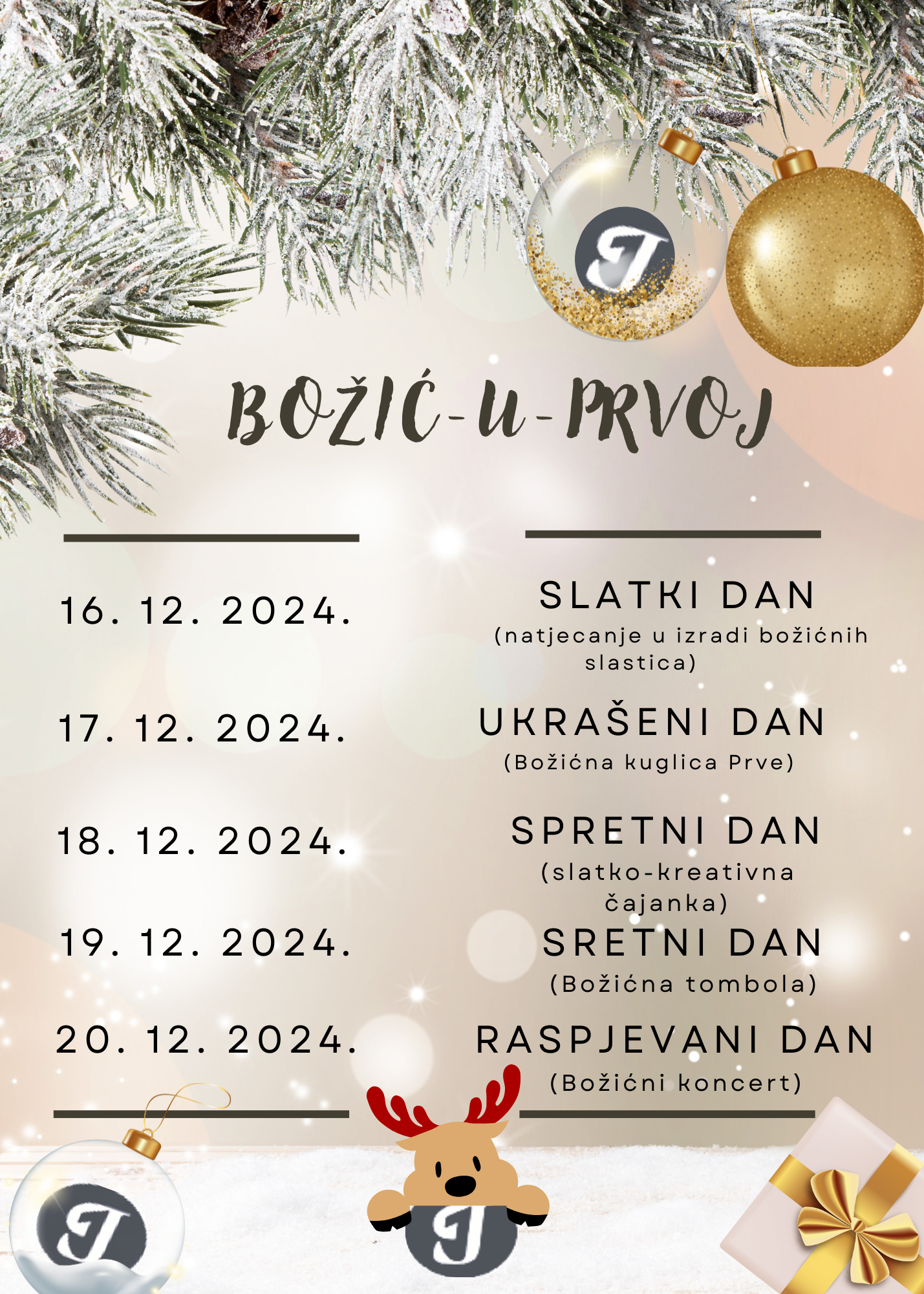 BOŽIĆNI TJEDAN U PRVOJ