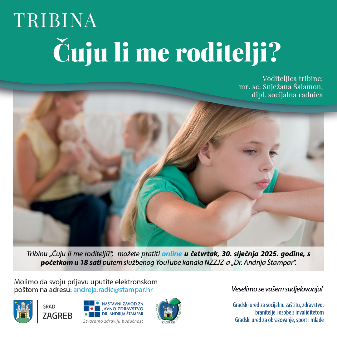 Online tribina za zainteresirane roditelje “Čuju li me roditelji?”
