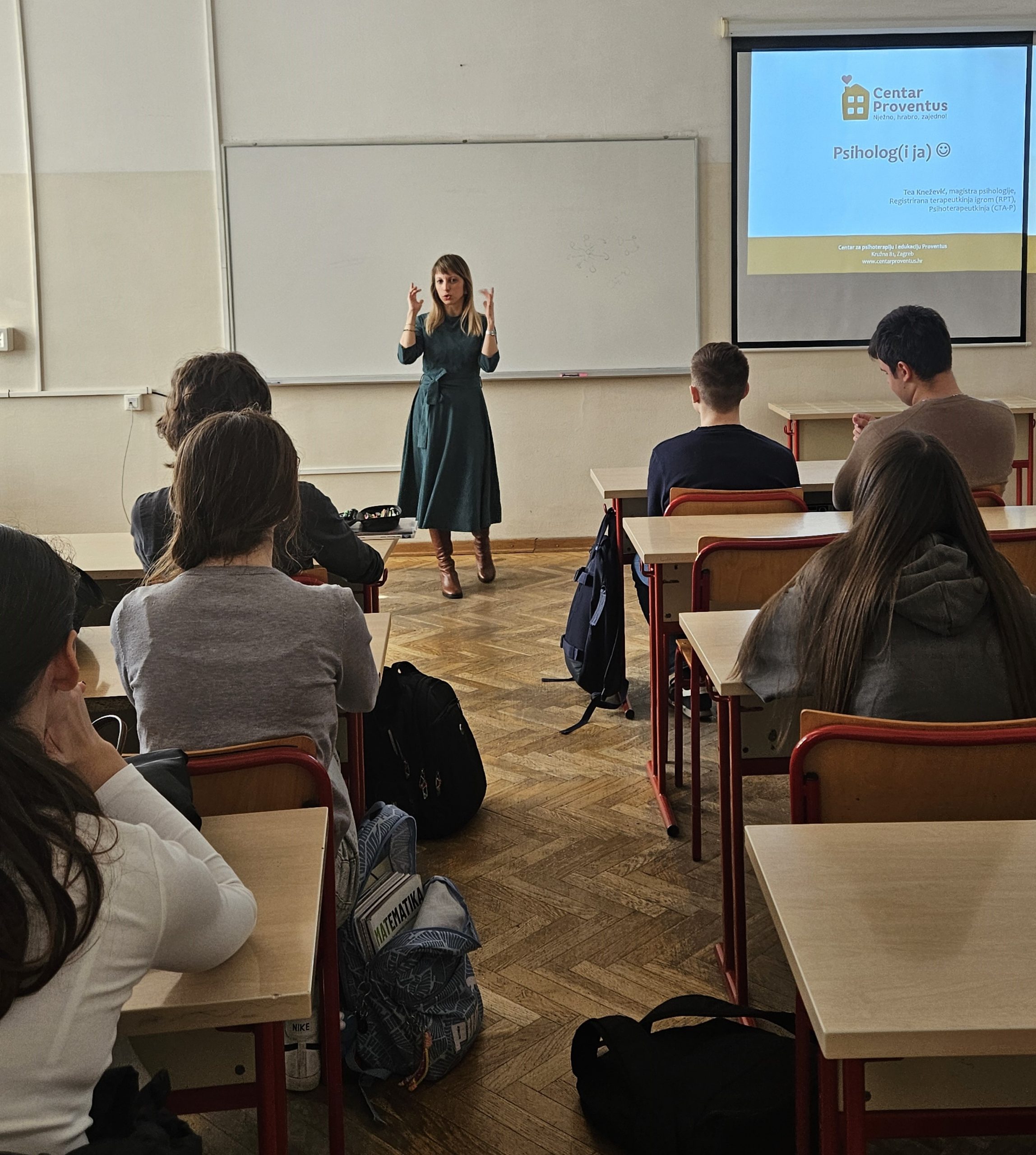 Gostovanje psihoterapeutkinje T. Knežević na izbornoj psihologiji