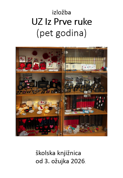 Izložba UZ Iz Prve ruke u školskoj knjižnici