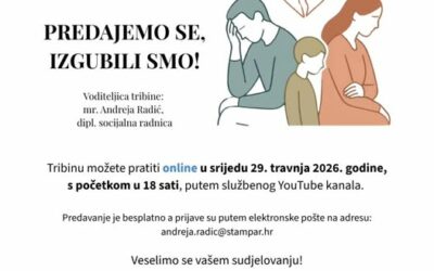 Preventivna online tribina NZJZ “Dr.A. Štampar” za roditelje u travnju