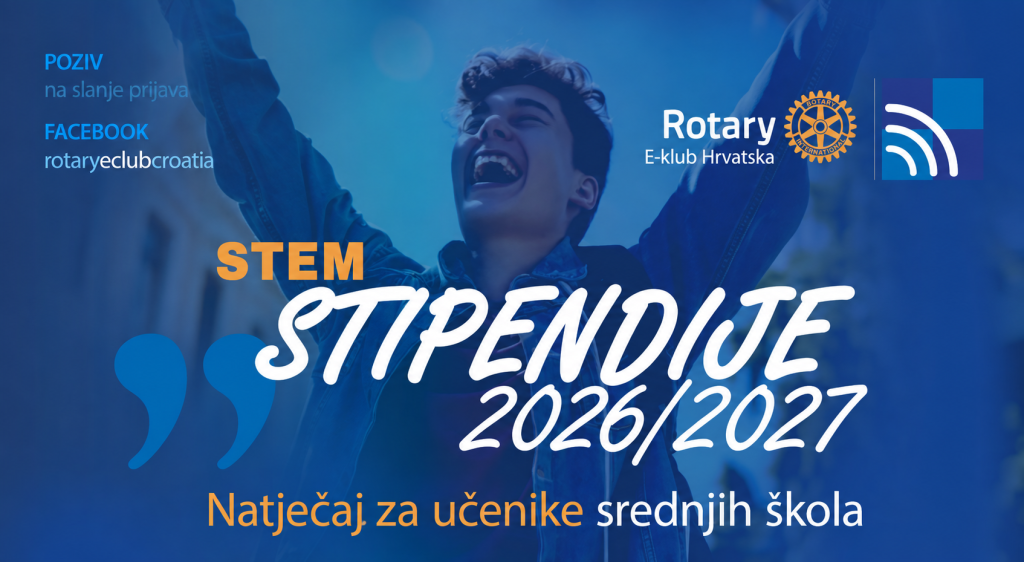 STEM stipendija Rotary E- kluba Hrvatska za srednjoškolce